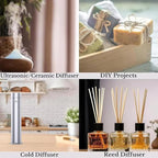 Hotel Scents Santal Diffuser Oil 500mL - Aromatherapy Fragrance Inspired by 5-Star Hotels - Notes of Sandalwood, Leather & Cedar - Inspired by Santal Perfume - Luxury Home Scents Refill