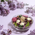 Spring Potpourri Bag,Lilac Scented Potpourri Bowl Filler,Purple Decorative Dried Flower, Bathroom Vase Decor(20 oz)