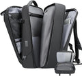 Vacuum Backpack for Men, 50L Expandable Travel Backpack With Vacuum Seal System, Water Resistant 17.3 Inches Laptop Backpack with USB Charging Port-Not Vaccum Pump Included