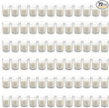 Housecret 72 Pack Warm White Unscented Clear Glass Filled Votive Candles. Hand Poured Wax Candle Ideal Gifts for Aromatherapy Spa Weddings Birthdays Holidays Party