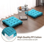 Tiita Outdoor Cushions Square Floor Pillow Thicken Tufted Seat Pad Large Floor Cushion for Yoga Meditation Living Room