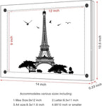Acrylic Floating Picture Frame, 11x14 Double Panel Clear Wall Mount Document Certificate Frames (Inner Max Size is 9 x12.5 inch)