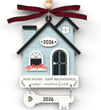 New Home Ornament 2026 - Housewarming Gifts for New House, First New Home Warming Gift Ideas for Couple - House Ornaments for Newhouse Owners Ideas - First Christmas 2026