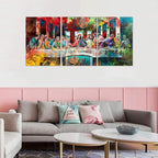 Novatique The Last Supper Wall Art Graffiti Wall Art Religious Posters Christian Wall Decor Prints Modern Graffiti Art Jesus Poster for Living Room Bedroom, 20 ”x 28 ”x 3Pcs