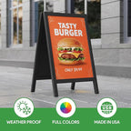 Custom A-Frame Sign Inserts by BCB Print - Durable & Weather-Resistant Plastic Panels | Custom Print Inserts for Sidewalk Boards, Restaurants, Retail & Event Signage | 24"x36"