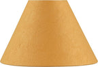 Aspen Creative 56041, Hardback Empire Transitional UNO Lamp Shade, Carrot Orange Parchment Wrinkled Paper, 4" Top x 10" Bottom x 7" Slant Height, Slip 33mm
