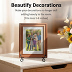 Iron Plate Stands for Display,Foldable Book Holder & Easel Stand for Sign, Versatile Poster Stand and Small Plate Stand for Home Decor, Art, Photo Frame, Card, Crystal Display (Black, 6 inch (4Pcs))