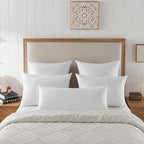 Goose Feathers and Down Pillows, Cotton Cover, Bed Sleeping Hotel Collection Pillows,Set of 2, King Size 20x36
