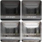 Ralbay Dimmable Chrome Bathroom Light Fixtures 5 Lights Modern LED Vanity Light Fixtures Acrylic Stainless Steel Chrome Bathroom Vanity Wall Lighting Over Mirror