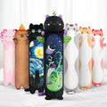 Mewaii Long Cat Plush 5 Sizes, 120% Extra Filling Giant Plushness Kids Body Pillow, Kawaii Cute Black Cat Stuffed Animals Plushies, Big Long Body Pillow Black Cat Plush Gift for Girls 20”