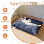 MAXYOYO 3 in 1 Kids Bean Bag Chair Bed, Convertible Chair Folds from Bean Bag to Lounger, Child Floor Sofa for Gaming, Reading, Floor Mattress with High-Density Foam Filling