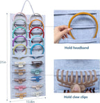 SMUK Hanging Headband Holder Organizer for Girls, Wall-mount Headband Storage Display for Women, Head Band Hair Accessories Organizer On Wall, Door, Wardrobe