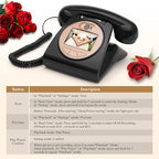 UKBW Video Audio Guest Book Wedding Phone, 1080P HD Video Audio Phone Guestbook, Preserve Your Special Occasions, Ideal for Wedding Bridal Shower, Birthday, Graduations, Baby Shower(Black)
