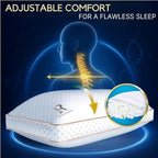 Royal Therapy 2-Pack Queen Memory Foam Pillow, Adjustable Shredded Odor-Free Pillow for Neck & Shoulder Pain Relief, Support for Back, Stomach, Side Sleepers, AirFlowPRO