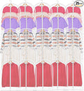 TORONTOKYO 25 Pack 31" Garment Bags for Hanging Clothes, Clear Plastic Garment Bag Dust-Proof Suit Protector Clothes Cover with Zipper for Closet Storage and Travel