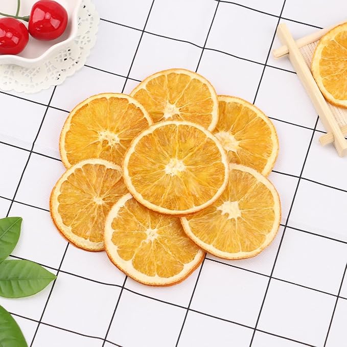 iGAOZM Dried Orange Slices,Dehydrated Oranges Slices For Cocktails,7.05oz/200g,No Sugar Added No Additives, Dried Citrus Fruit wheel For Drinks,Cakes,Citrus Garnish