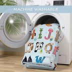 Baby Play Mat, ABC Rug for Kids Playroom, Non Slip Washable Toddler Floor Mat, Alphabet Numbers Colors Learning Classroom Rug for Nursery or Preschool, 4x6 ft