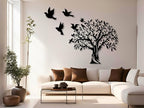 Vailla Tree of Life Wall Art Decor Set of 3 Wall Hanging Sculpture Modern Wall Home Decoration 3D Textured Sculptures for Living Room Bedroom Office Dinnig Room 3 Panels Family Tree Wall Hangings