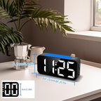Loud Alarm Clocks for Bedrooms Heavy Sleepers, Digital Clock with Night Light, Large Display, Dual Alarm, Snooze, Dimmable Bedside Alarm Clock for Kids Teens Boys Girls