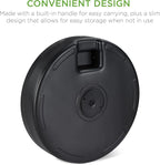 Best Choice Products Fillable Umbrella Base Stand, Round Faux Wicker Plastic Patio Umbrella Base Stand, Pole Holder for Outdoor, Lawn w/ 55lbs Weight Capacity, 2 Adjustment Knobs