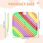 2PCS Shoe Charm Organizer - Hanging Silicone Shoe Charm Holder with 194 Holes, Portable Display Net for Shoe Charms (Black & Colorful)