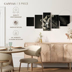 Elephant Stock Christian Prayer Canvas - 5 Panel Pictures Decor - Digital Design Canvas Print - Christian Wall Decor - 55" X 24"
