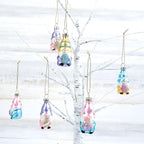 Lillian Vernon Gnome Blown Glass Easter Ornaments - Handcrafted Hanging Tree Decorations, Easter Gnome Holiday & Party Decor, Mini, Assorted, 12-Piece Set