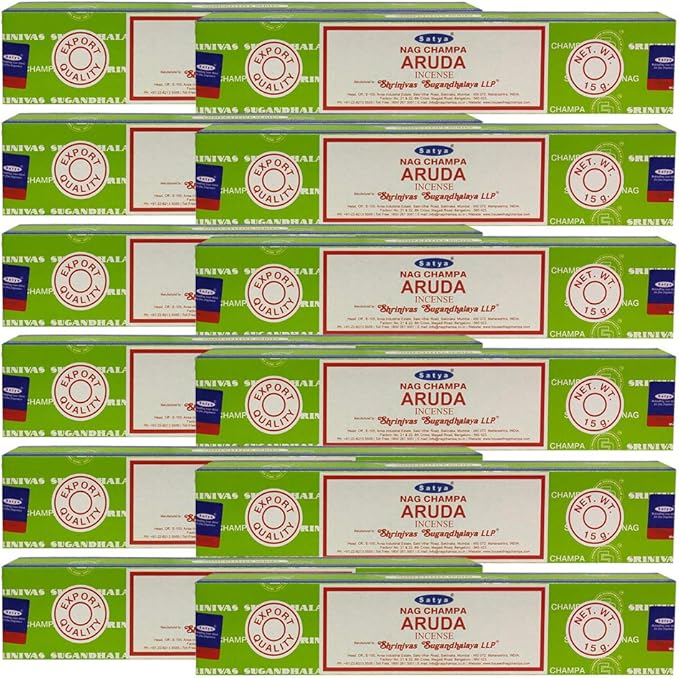 Aruda Incense Sticks and Incense Stick Holder Bundle Insence Insense Satya Incense