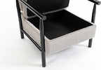 KEIKI Mid Century Modern Accent Chair with Storage, Functional Armchair with Hidden Storage Compartment, Includes Lumbar Pillow