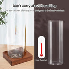 Incense Holder for Sticks, Insence-Stick Holder Ash Catcher with Removable Glass [Anti-Ash Flying], Mess-Free Incense Burner Holder, Perfect for Meditation Yoga Relaxation,Home Decor
