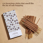 Folkulture Incense Sticks | Set of 120 Insence-Sticks with Holder for Relaxation | Vanilla & Coffee Incense| Organic, Slow Burning & Non Toxic Inscents | Bakery Inspired Sweet Fragrances