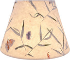 Aspen Creative 32688 Transitional Empire Shape Spider Construction Lamp Shade, Off White with Leaves and Petals in Paper, 7" Top x 13" Bottom x 9-1/2" Slant Height