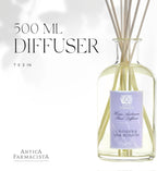 Antica Farmacista Home Ambiance Diffuser - Long-Lasting Reed Scent Diffuser - Luxury Room Freshener Gift - Lavender & Lime Blossom, 16.9 fl oz