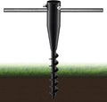 Umbrella Stands for Outside, Heavy Duty Beach Umbrella Sand Anchor Metal Outdoor Umbrella Base In Ground Umbrella Holder Stand No Dig Screw In Ground Anchor