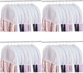Patelai 80 Pcs Shoulder Covers for Hanging Clothes 24 x 12 x 2 Inches Plastic Garment Dust Covers Protectors with 2" Gusset for Closet Storage Suit, Coats, Jackets, Dress Closet Storage
