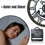 24 Inch Wall Clock, Anchor Wall Clock, Silent Non Ticking, Battery Operated Large Decor Clocks for Living Room Decor, Kitchen, Office (Nautical Style)