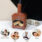 Palo Santo Burner Holder-Ceramic Mini Chiminea, Incense Chimney-Style Burning Smudge Bowl for Sage, Incense Cones, Incense-Stick Fits Small Candle-Ideal for Home Altar, Zen/Meditation