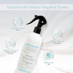 FIELD FLEUR Sea Salt Linen & Room Spray 15.5 oz - Aromatic & Refreshing Bedding & Fabric Mist - Air Freshener for Clothes & Sofas - Notes of Lemon, Water Lily, Jasmine & Driftwood - Made in USA