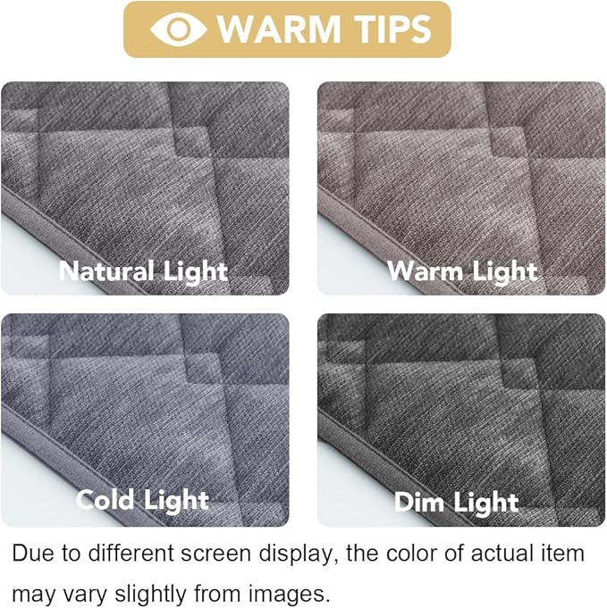 H.VERSAILTEX Couch Cover Chenille Pet Fuzzy Sofa Covers for 3 Cushion Couch Anti Slip Washable Sofa Slipcovers with Strap Soft Couch Protector Cover for Dogs Cats Kids(27.6" x 71", Light Grey)