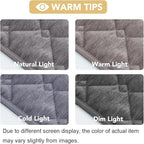 H.VERSAILTEX Couch Cover Chenille Pet Fuzzy Sofa Covers for 2 Cushion Couch Anti Slip Washable Sofa Slipcovers with Strap Soft Couch Protector Cover for Dogs Cats Kids(36" x 63", Light Grey)