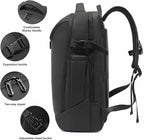 Travel Backpack for Men, Carry on Backpack Luggage 30L Flight Approved Water-resistant Lightweight Business Backpack Fits 17.3 Inch Laptop with Shoes Compartment, Black