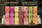 Premium Vahara Masala Incense Sticks – Whispers of Romance (6 Packs) | Handrolled Incense for Romantic Mood, Home Fragrance & Meditation