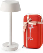 Cordless Rechargeable Table Lamp with Power Charger,Portable Touch LED Desk Lamp,5000mAh Battery Operated,2700K-5700K Tunable Dimmable for Bedroom,Outdoor Camping Bedside,White