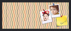PinPix 30x12 Inch Cork Bulletin Board. This Decorative Framed Pin Board Comes with Multi Color Waves Design and a Satin Black Frame. Ideal for Home Office Decor or Message Board (PinPix-565)