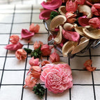 Qingbei Rina Valentine Potpourri,Rose Scented Spring Potpourri Bowl Filler Dried Flower,Pink Decorative Popery,Home Fragrance Perfume,Bathroom Decor,9.8 Oz