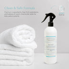 FIELD FLEUR Sea Salt Linen & Room Spray 15.5 oz - Aromatic & Refreshing Bedding & Fabric Mist - Air Freshener for Clothes & Sofas - Notes of Lemon, Water Lily, Jasmine & Driftwood - Made in USA