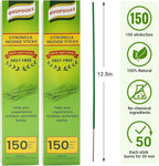 Citronella Incense Sticks 300 Pieces per Box, Made from Natural Plants, Suitable for Outdoors, Indoors, by The Pool, in The Yard