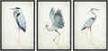 MUDECOR Framed Canvas Print Wall Art Heron Bird Wild Animal Prints Minimalist Modern Art Boho Relax Cozy Decor for Bedroom - 16"x24"x3 Black