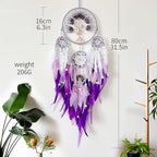 Tree of Life Dream Catchers, Perfect Butterfly Crystal Handmade Art Dream Catchers for Home Wall Hanging Decoration, Kids Bedroom Decor, Adults Teens Girls Festival Blessing Gift (Purple)