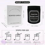 Panoata Lavender Amber Scented Candle – 7oz Soy Wax Candle for Home, Calming & Cozy Aromatherapy Blend, Long-Lasting Clean Burn, Ideal for Relaxation & Mood
